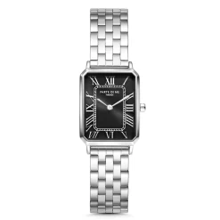 Orologio rechteckige Damenuhr silberfarben und schwarz|Parte di Me New