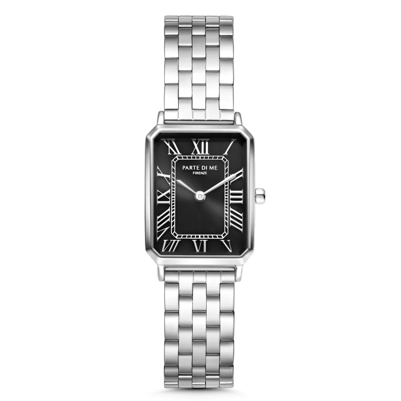 Orologio rechteckige Damenuhr silberfarben und schwarz|Parte di Me New