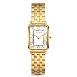 Orologio rechteckige Damenuhr goldfarben und Perlmutt|Parte di Me Online