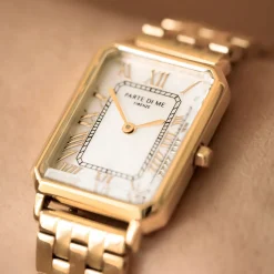 Orologio rechteckige Damenuhr goldfarben und Perlmutt|Parte di Me Online