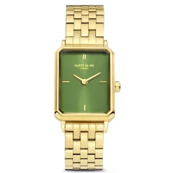 Orologio rechteckige Damenuhr goldfarben und grün|Parte di Me Clearance