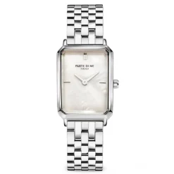 Orologio rechteckige Damenuhr silberfarben und Perlmutt|Parte di Me Clearance