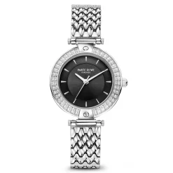 Orologio runde Damenuhr silberfarben und schwarz|Parte di Me Sale