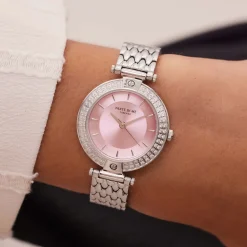 Orologio runde Damenuhr silberfarben und rosa|Parte di Me New