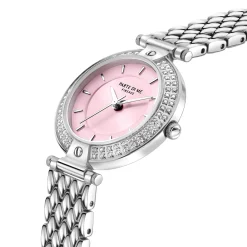 Orologio runde Damenuhr silberfarben und rosa|Parte di Me New