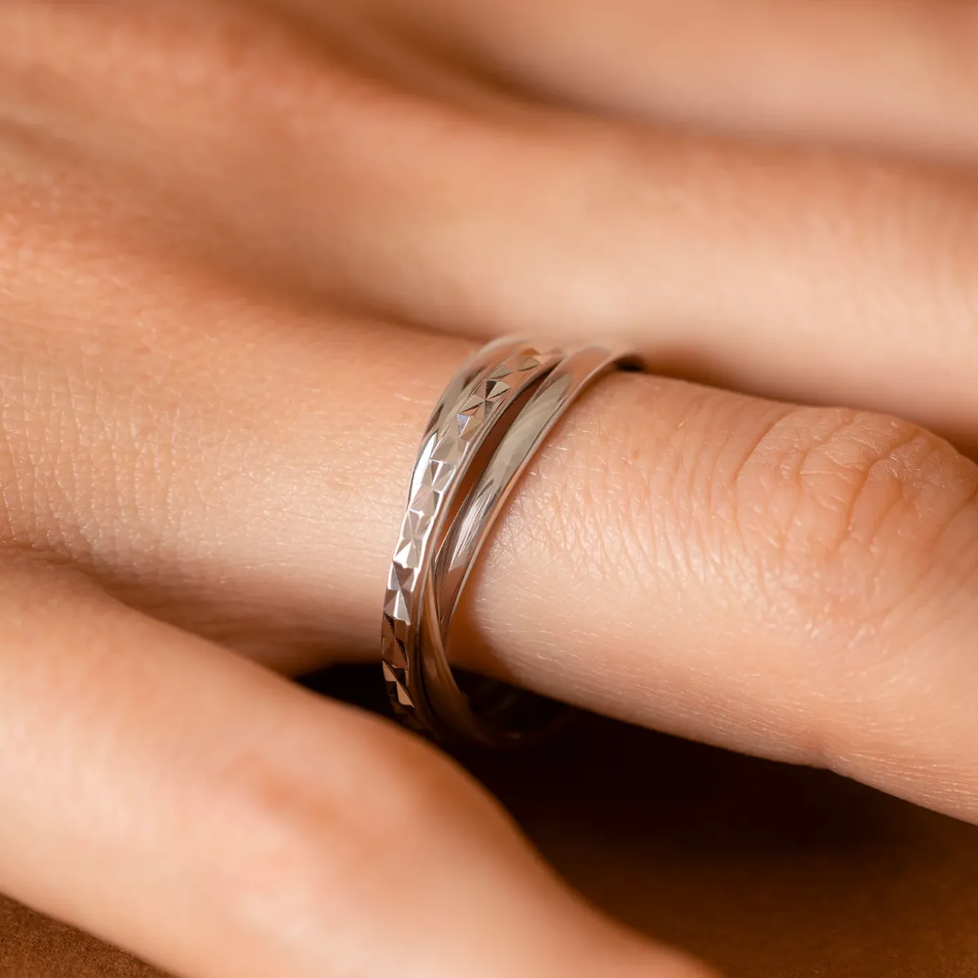 Ponte Vecchio Lucilla Ring aus 925er Sterlingsilber mit Diamantschliff|Parte di Me Hot