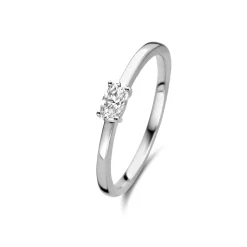 Ponte Vecchio Milena Ring aus 925er Sterlingsilber mit Zirkoniastein|Parte di Me Online