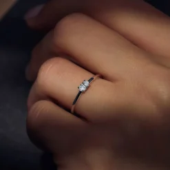 Ponte Vecchio Milena Ring aus 925er Sterlingsilber mit Zirkoniastein|Parte di Me Online