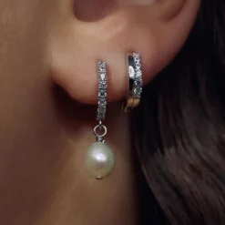 Ponte Vecchio Pitti 925er Sterlingsilber-Ohrringe mit Zirkoniasteinen|Parte di Me New