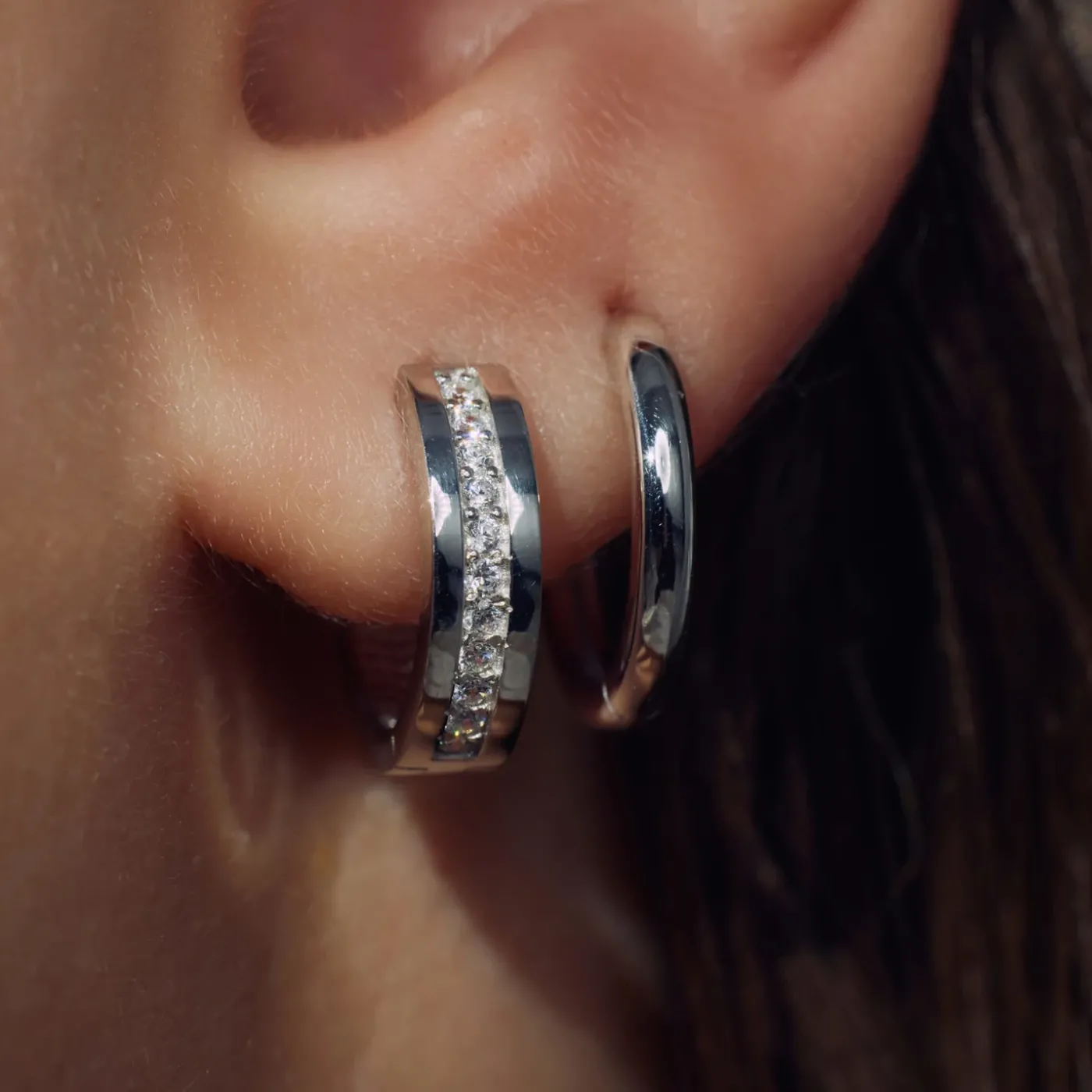 Ponte Vecchio Santa Trinita Ohrringe aus 925er Sterlingsilber mit Zirkoniasteinen|Parte di Me Hot