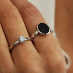 Ponte Vecchio Sofia Ring aus 925er Sterlingsilber mit Zirkoniastein|Parte di Me Outlet