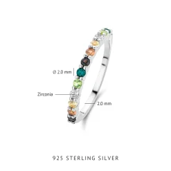 Ring Santa Maria del Fiore 925er Sterlingsilber mit farbigen Zirkoniasteinen|Parte di Me Clearance