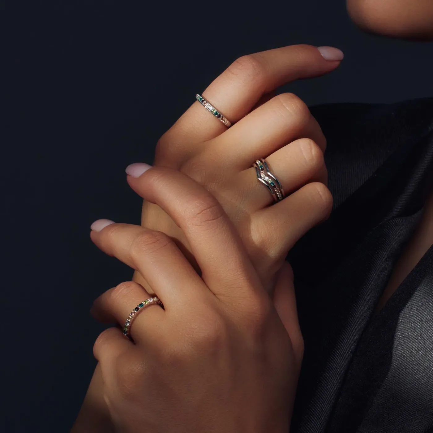 Ring Santa Maria del Fiore 925er Sterlingsilber mit farbigen Zirkoniasteinen|Parte di Me Discount