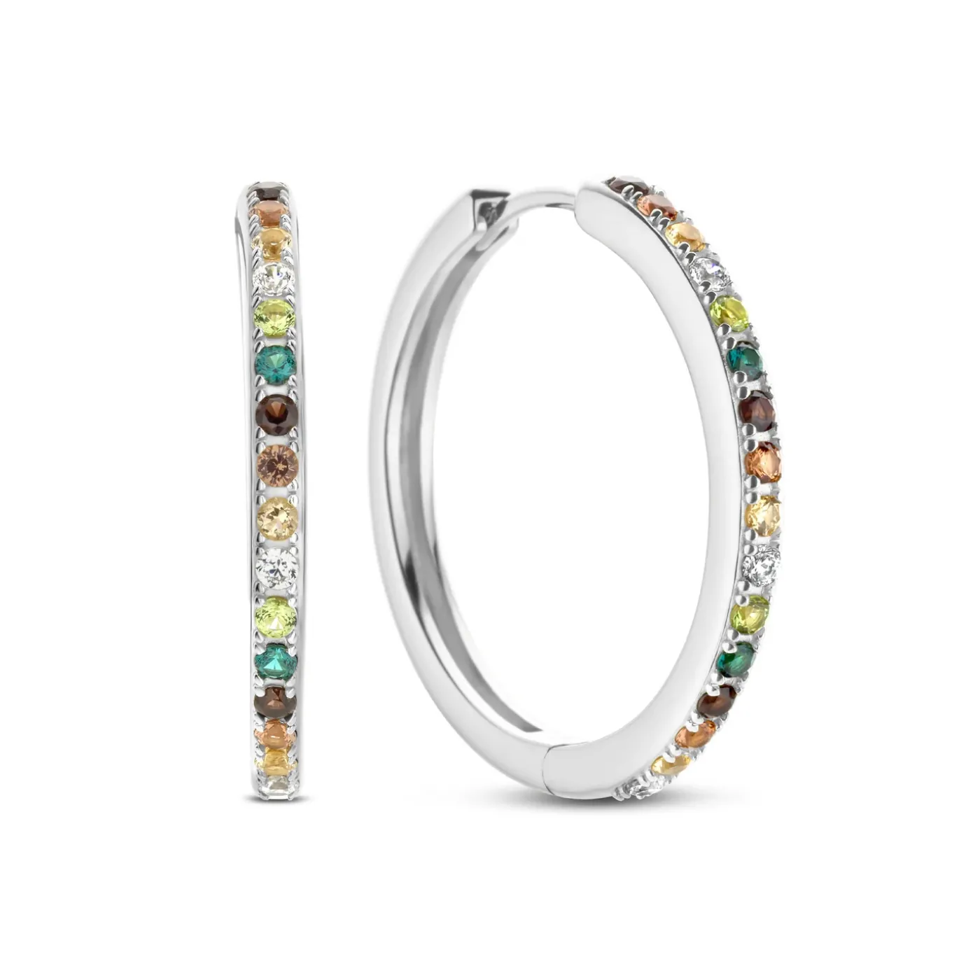 Santa Maria del Fiore Ohrringe aus 925er Sterlingsilber mit farbigen Zirkoniasteinen|Parte di Me Best