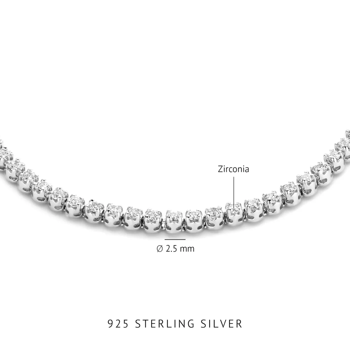 Santa Maria della Base Armband aus 925er Sterlingsilber mit Zirkoniasteinen|Parte di Me Hot