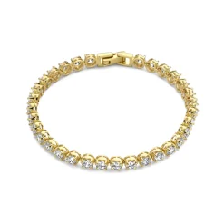 Santa Maria della Base Armband aus vergoldetem 925er Sterlingsilber mit Zirkoniasteinen|Parte di Me Online