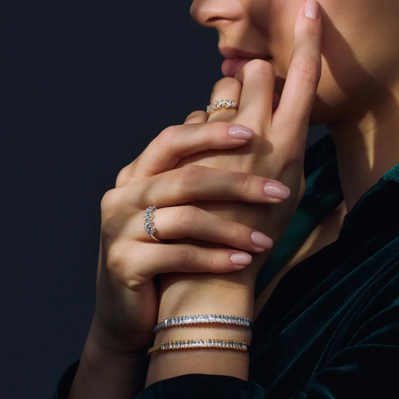 Santa Maria della Base 925er Sterlingsilber vergoldeter Ring mit Zirkoniasteinen|Parte di Me Outlet