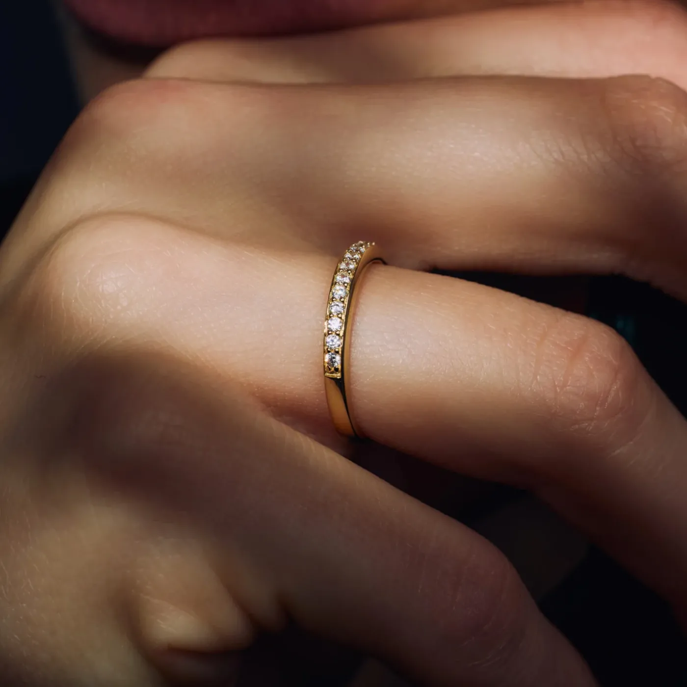 Santa Maria della Base 925er Sterlingsilber vergoldeter Ring mit Zirkoniasteinen|Parte di Me Best