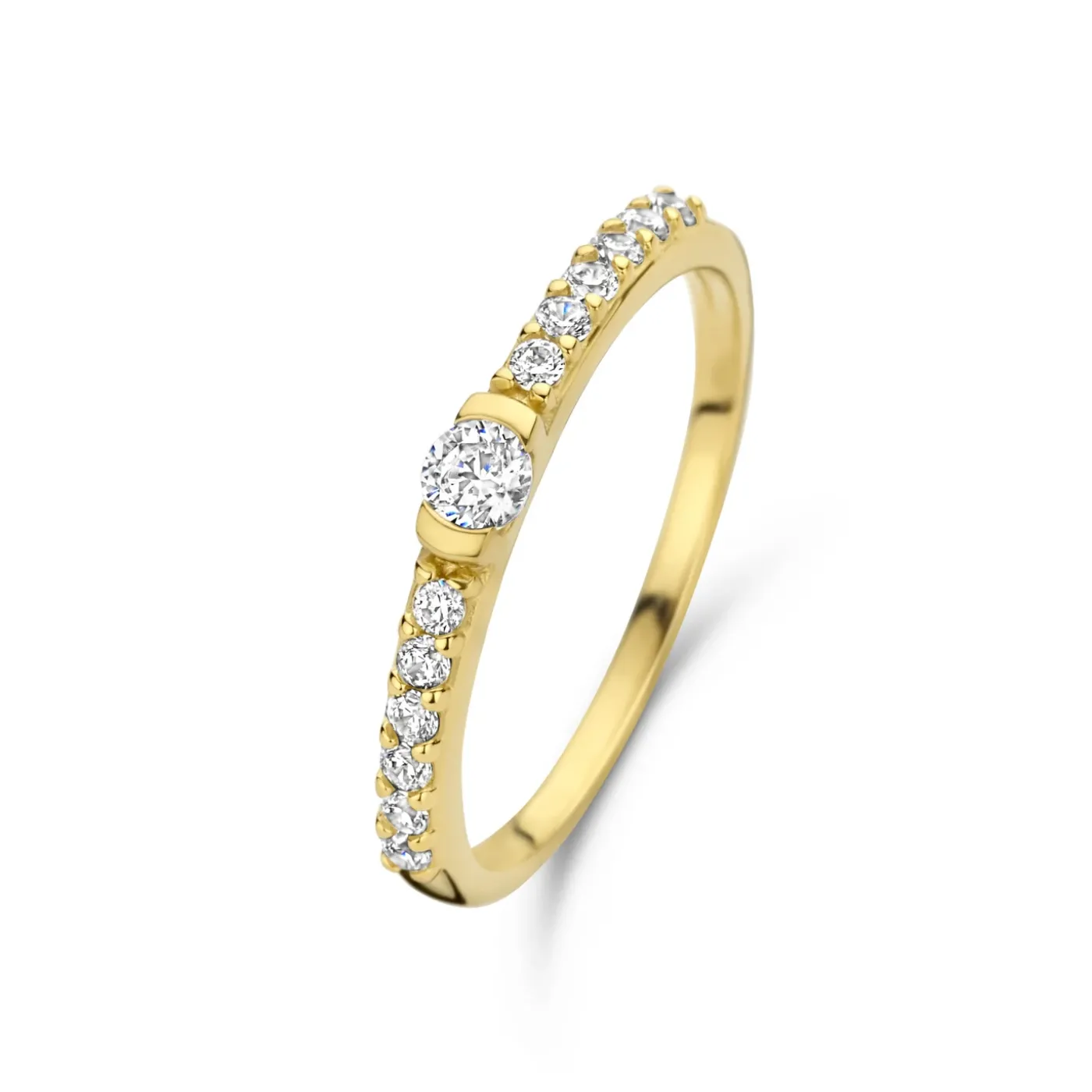 Santa Maria della Base 925er Sterlingsilber vergoldeter Ring mit Zirkoniasteinen|Parte di Me Clearance