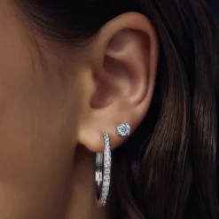 Santa Maria della Base 925er Sterlingsilber-Ohrringe mit Zirkoniasteinen|Parte di Me Discount