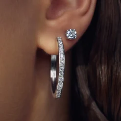 Santa Maria della Base 925er Sterlingsilber-Ohrringe mit Zirkoniasteinen|Parte di Me Discount