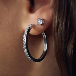 Santa Maria della Base 925er Sterlingsilber-Ohrringe mit Zirkoniasteinen|Parte di Me Discount