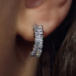 Santa Maria della Base 925er Sterlingsilber-Ohrringe mit Zirkoniasteinen|Parte di Me Clearance