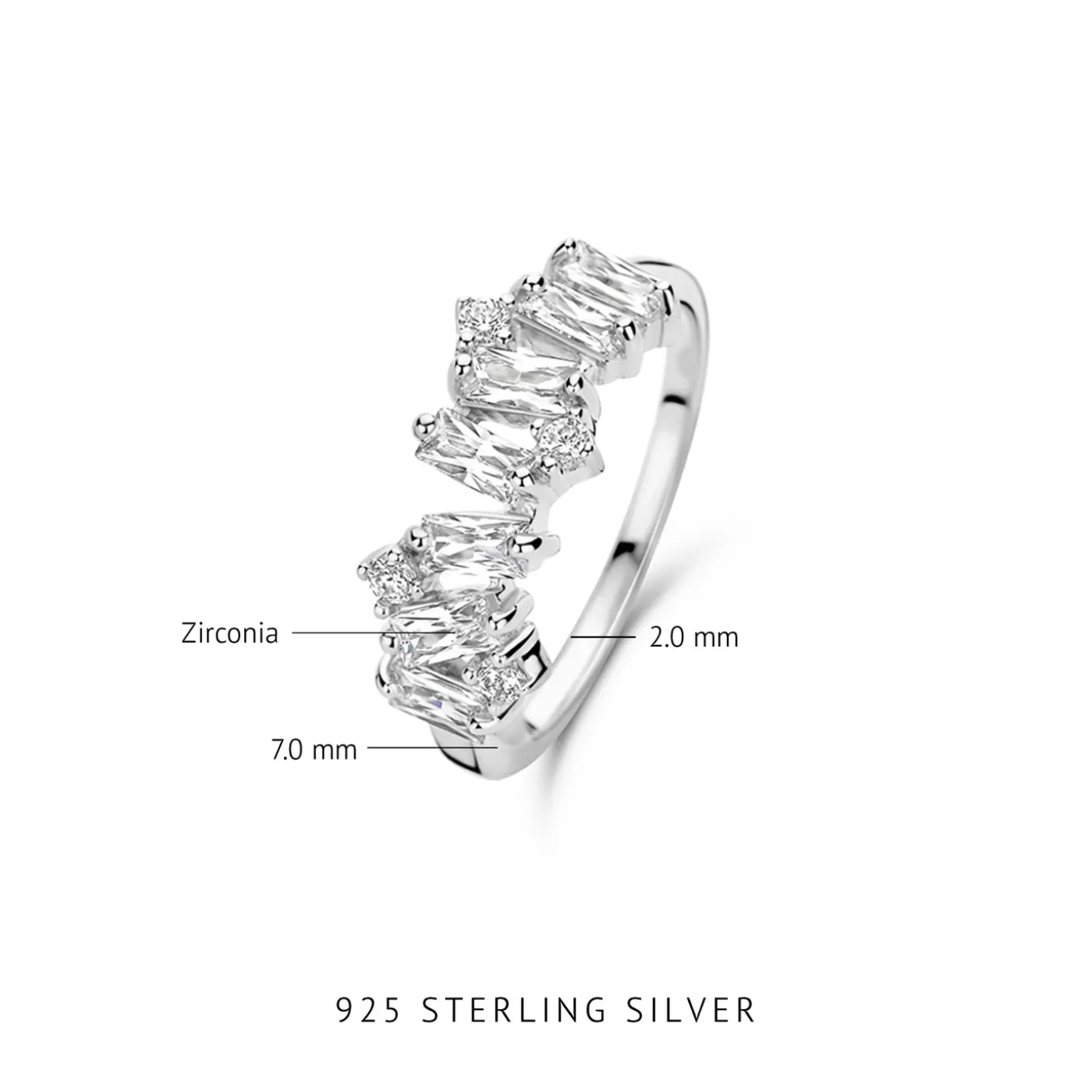 Santa Maria della Base Ring aus 925er Sterlingsilber mit Zirkoniasteinen|Parte di Me New