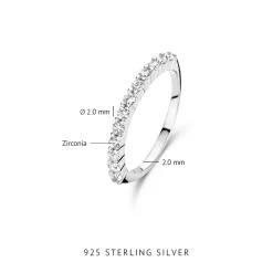 Santa Maria della Base Ring aus 925er Sterlingsilber mit Zirkoniasteinen|Parte di Me Outlet