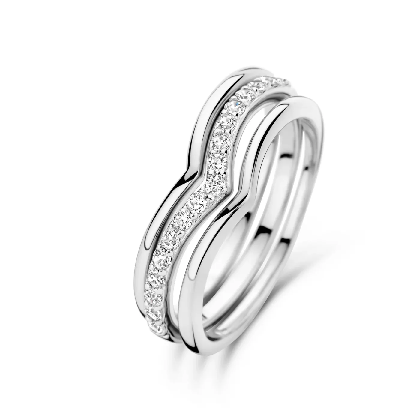 Santa Maria della Base Ringe aus 925er Sterlingsilber mit Zirkoniasteinen|Parte di Me Hot