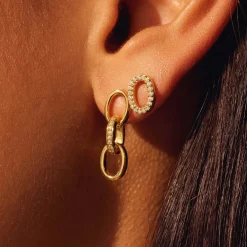 Sorprendimi 925 Sterling Silber vergoldet Ohrringe Set|Parte di Me Outlet