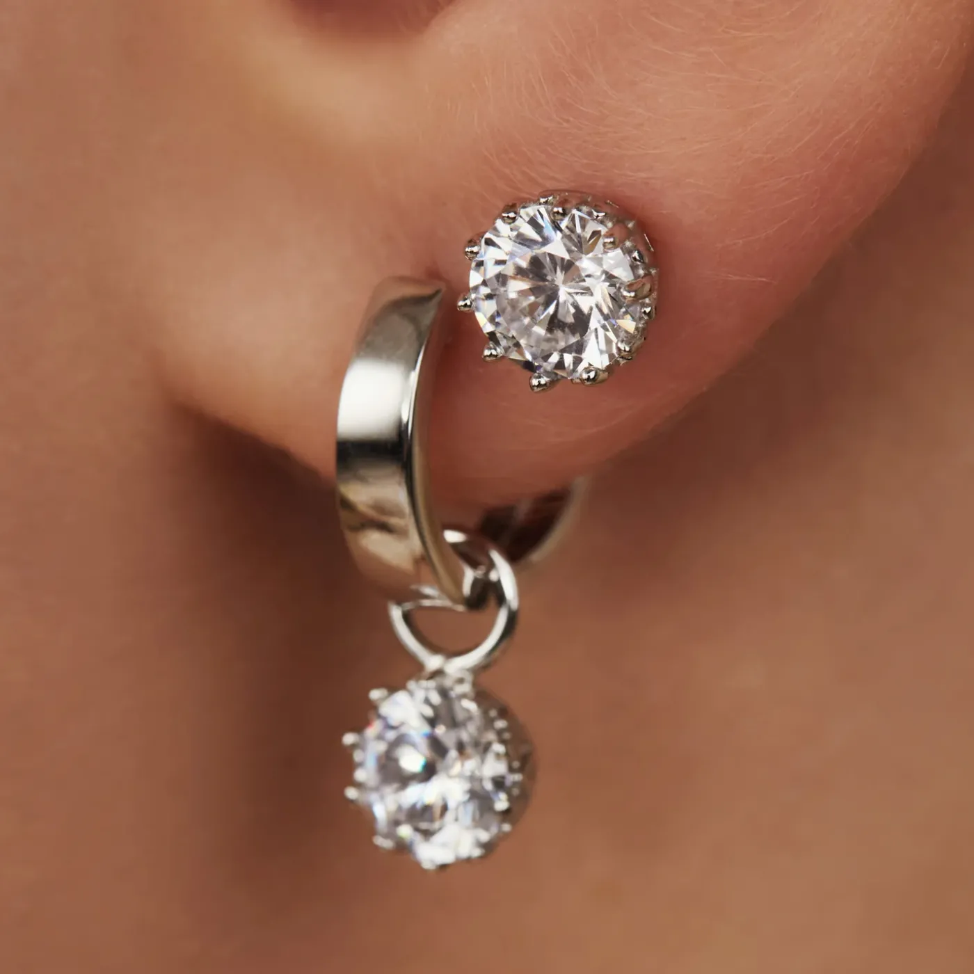 Sorprendimi 925 Sterling Silber Ohrringe mit Zirkoniasteinen besetzt|Parte di Me Online