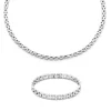 Sorprendimi 925 Sterling Silber Halskette und Armband Geschenkset|Parte di Me Sale