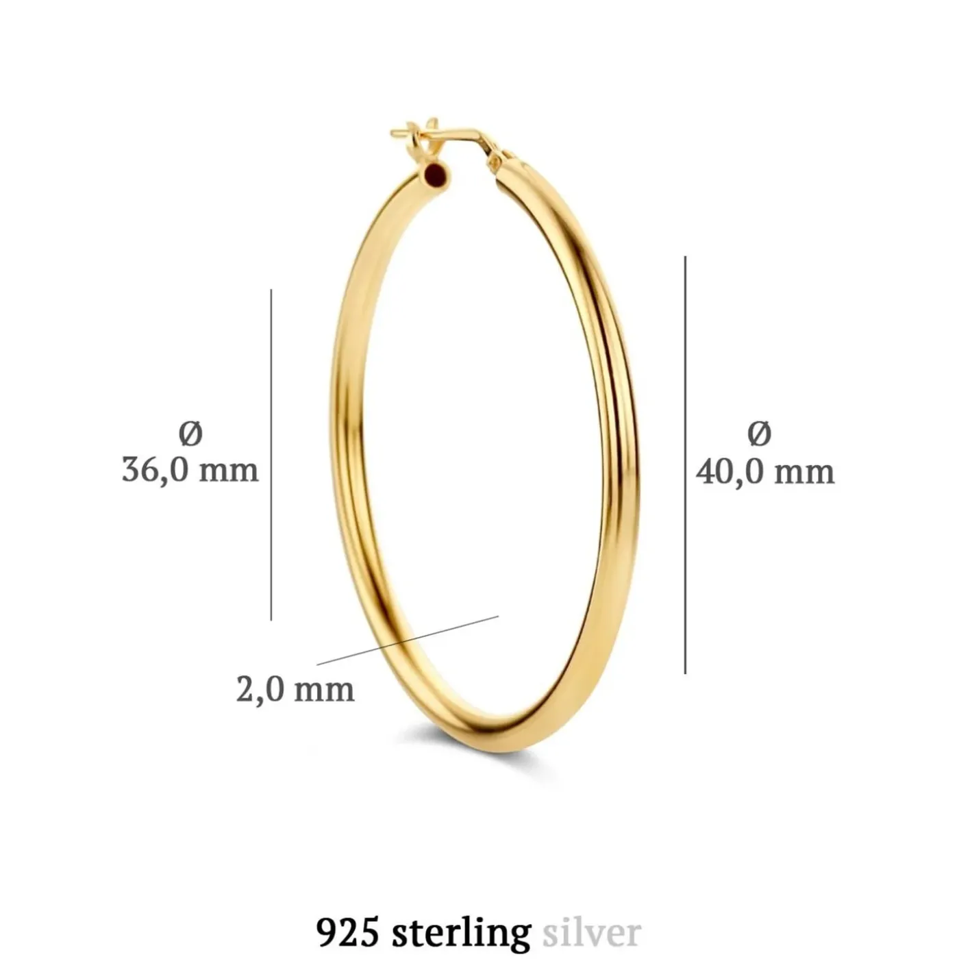 Sorprendimi 925 Sterling Silber vergoldet Ohrringe mit 14 Karat vergoldet gesetzt|Parte di Me Outlet