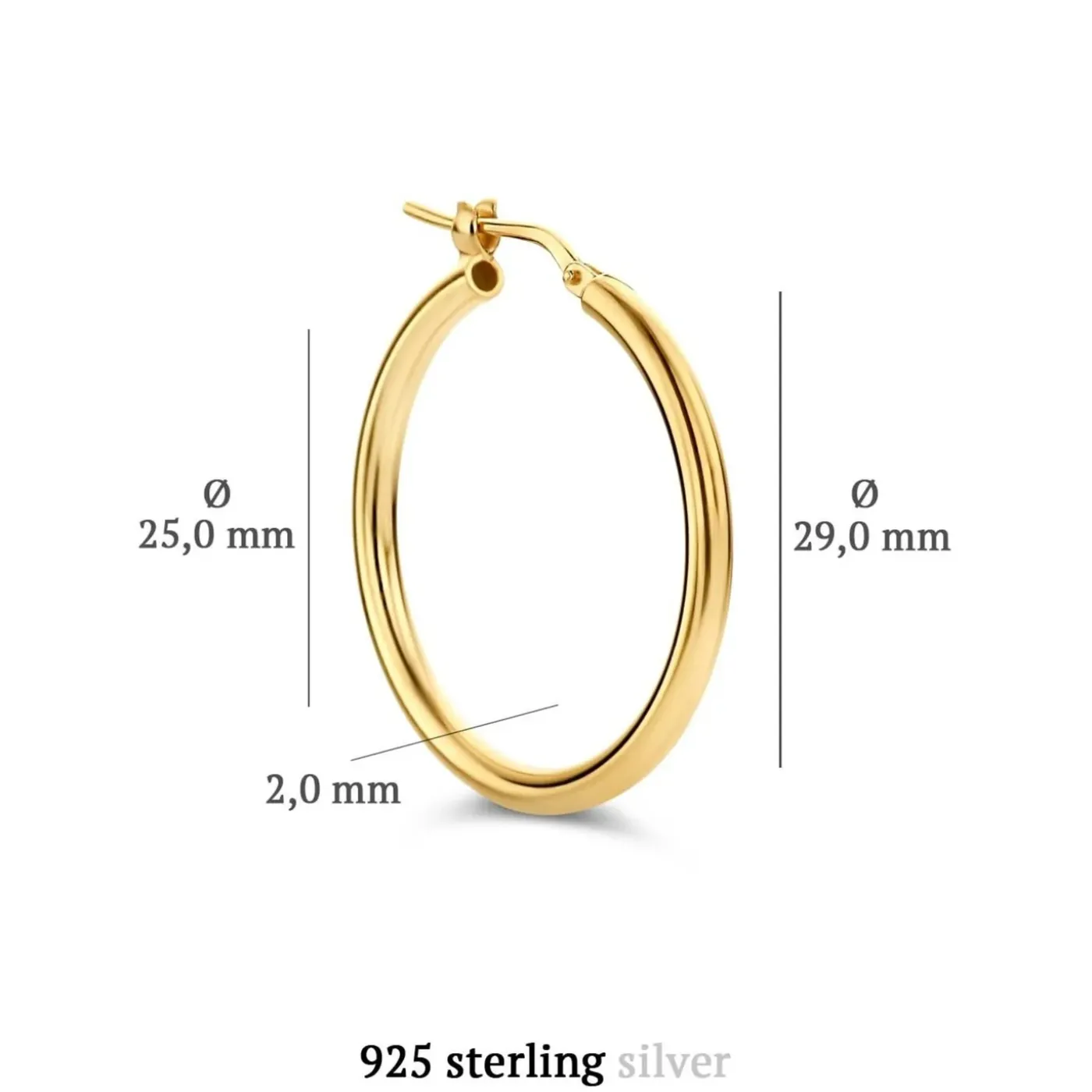 Sorprendimi 925 Sterling Silber vergoldet Ohrringe mit 14 Karat vergoldet gesetzt|Parte di Me Outlet