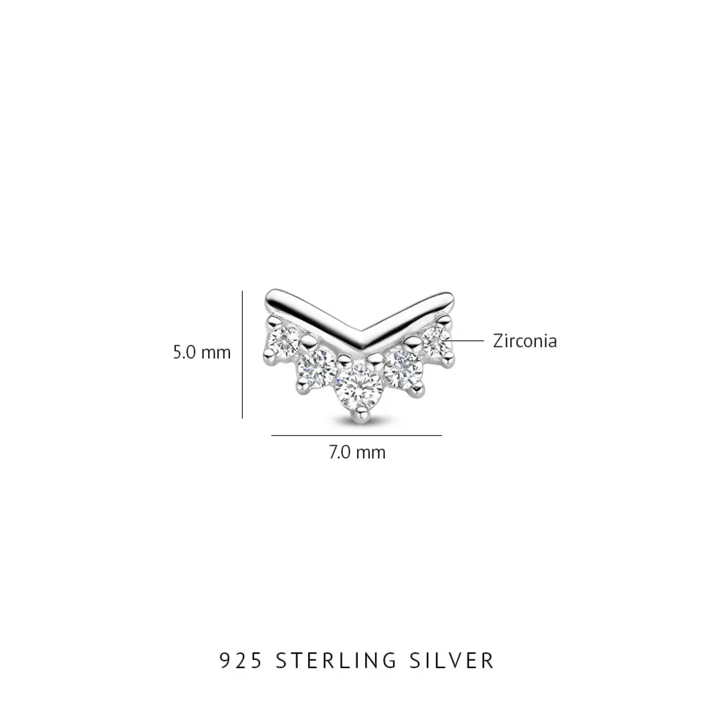 Sorprendimi 925 Sterling Silber Ohrringe mit Zirkoniasteinen besetzt|Parte di Me Clearance