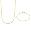 Sorprendimi 925 Sterling Silber vergoldet Halskette und Armband Geschenkset|Parte di Me Fashion