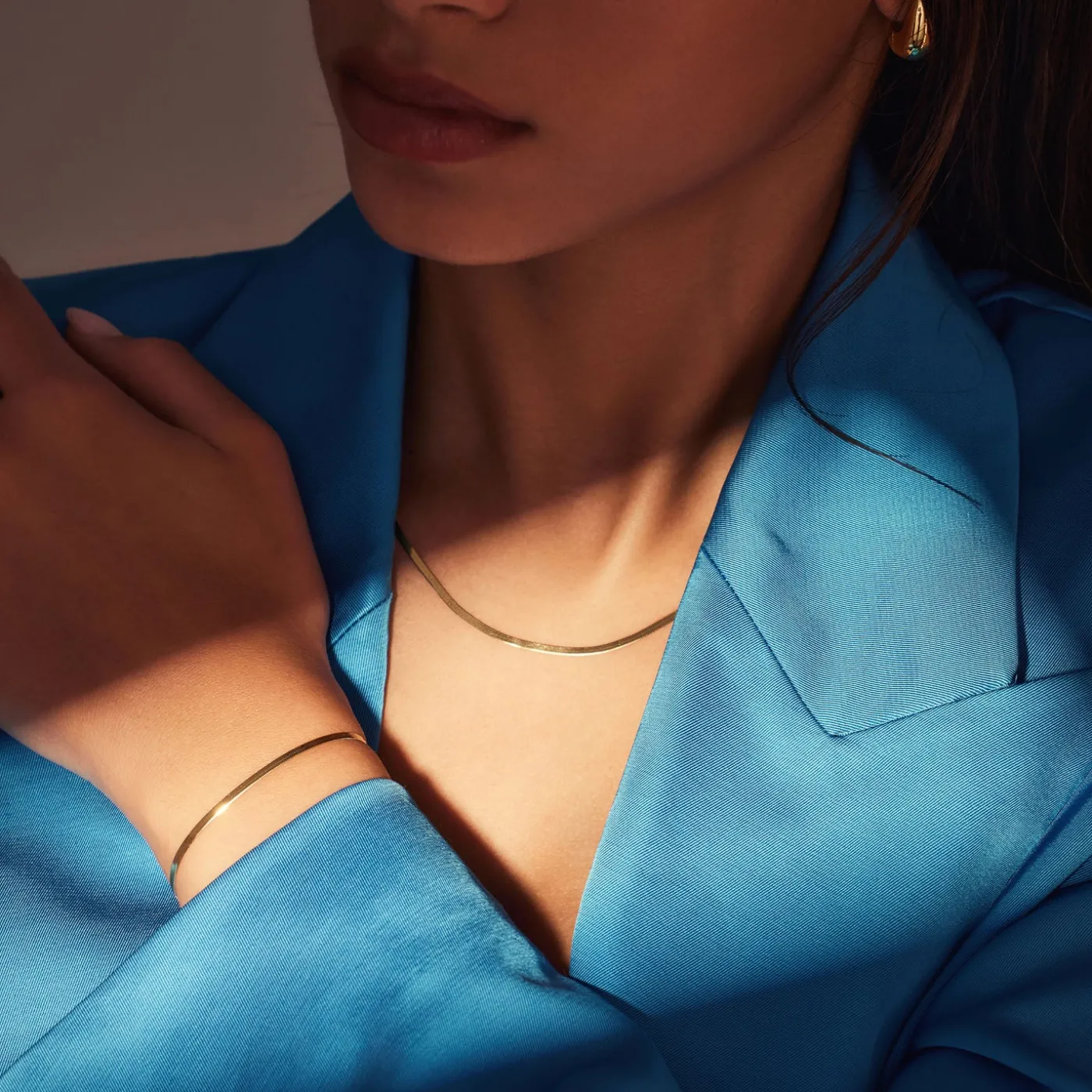 Sorprendimi 925 Sterling Silber vergoldet Halskette und Armband Geschenkset|Parte di Me Fashion