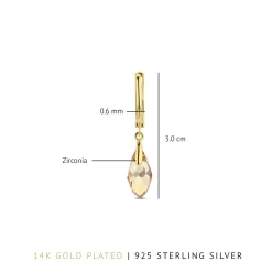 Sorprendimi 925 Sterling Silber vergoldet Ohrringe Set|Parte di Me Clearance