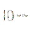 Sorprendimi 925 Sterling Silber Ohrringe mit farbigen Zirkonia Steinen besetzt|Parte di Me Sale