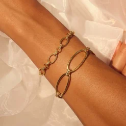 Sorprendimi 925 Sterling Silber vergoldetes Armband Geschenkset|Parte di Me Discount