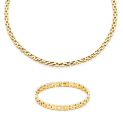 Sorprendimi 925 Sterling Silber vergoldet Halskette und Armband Geschenkset|Parte di Me Sale