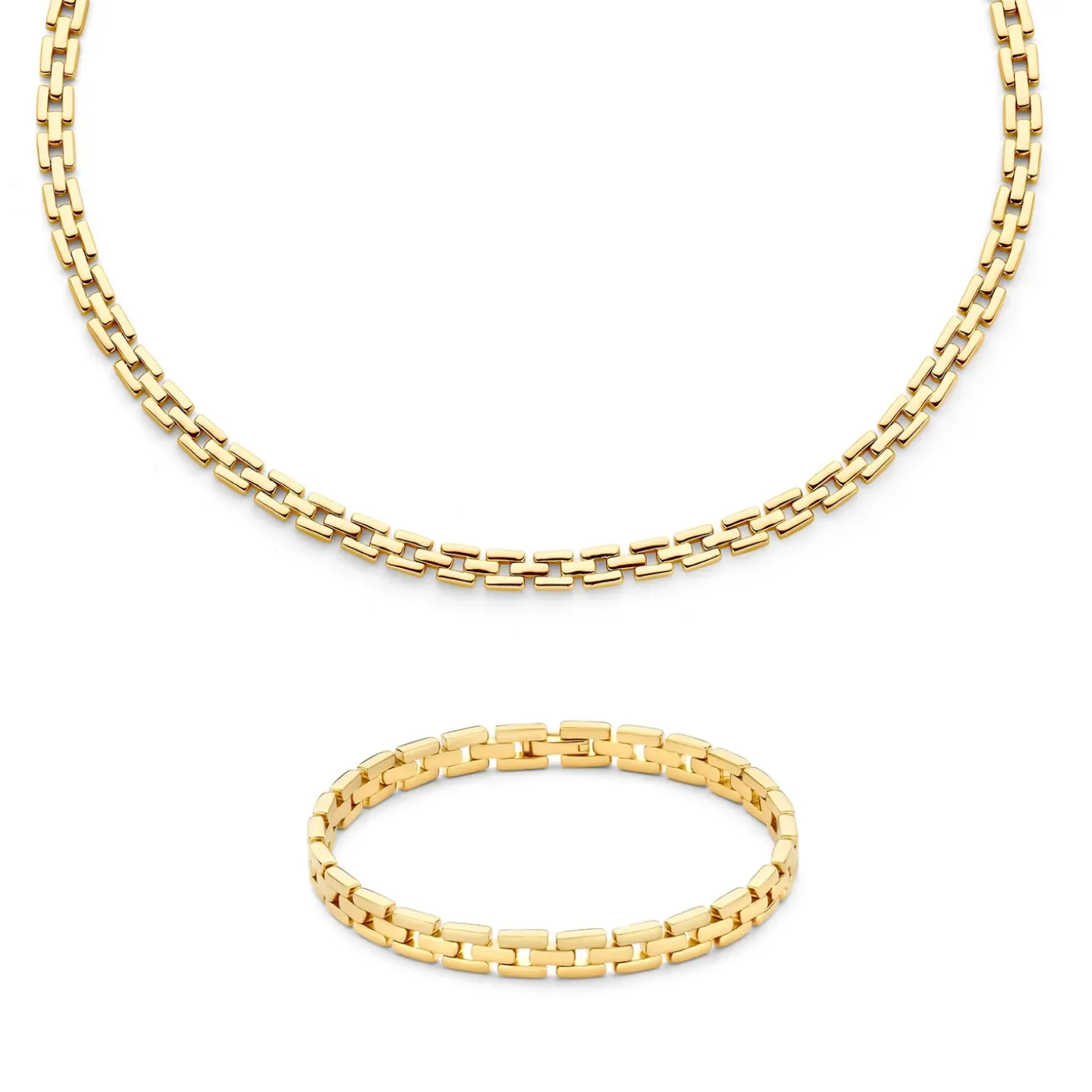 Sorprendimi 925 Sterling Silber vergoldet Halskette und Armband Geschenkset|Parte di Me Sale