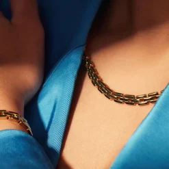 Sorprendimi 925 Sterling Silber vergoldet Halskette und Armband Geschenkset|Parte di Me Sale