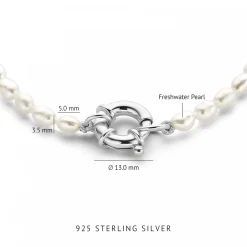 Sorprendimi 925 Sterling Silber Halskette und Armband Geschenkset mit Süßwasserperlen|Parte di Me Outlet