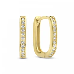 Sorprendimi 925 Sterling Silber vergoldet Ohrringe mit Zirkonia Steine gesetzt|Parte di Me New