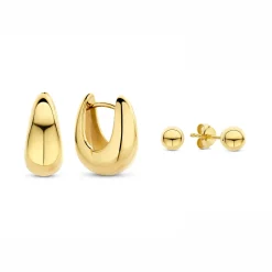 Sorprendimi 925 Sterling Silber vergoldet Ohrringe Set|Parte di Me Discount