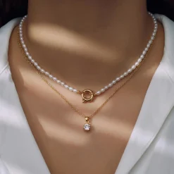 Sorprendimi 925er Sterling Silber vergoldet Halskette und Armband Geschenkset mit 14 Karat Goldplattierung|Parte di Me Outlet