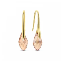 Sorprendimi 925er Sterling Silber vergoldet Halskette und Ohrringe Geschenk-Set mit 14 Karat Goldplattierung|Parte di Me New