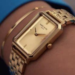 Sorprendimi goldfarbene Uhr und 925 Sterling Silber vergoldetes Armband|Parte di Me Outlet